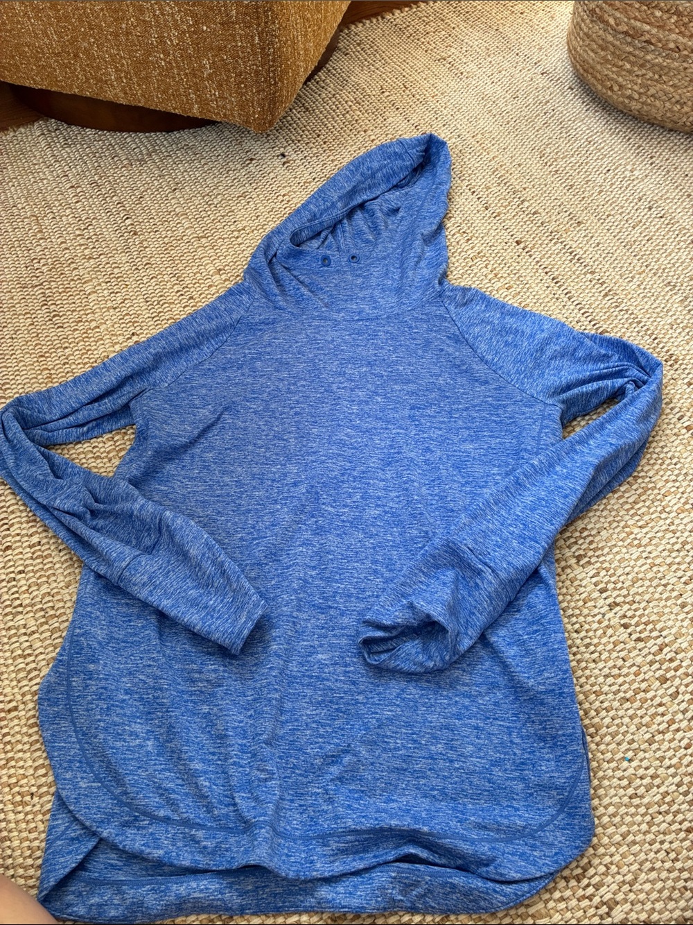 Medium Women's Athleta Lightweight Blue Hooded Pullover Top